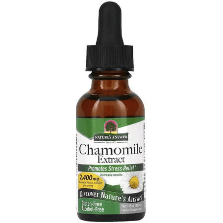 Экстракт ромашки без спирта, 2400 мг, Chamomile Extract, Nature's Answer, 30 мл