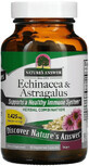Эхинацея и астрагал, Echinacea &amp; Astragalus, Nature&#39;s Answer, 90 вегетарианских капсул