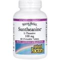 L-теанін, 200 мг, Stress-Relax, Suntheanine, L-Theanine, Natural Factors, 60 жувальних таблеток
