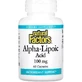Альфа-липоевая кислота, 100 мг, Alpha-Lipoic Acid, Natural Factors, 60 капсул