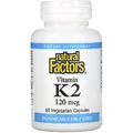 Вітамін К2, 120 мкг, Vitamin K2, Natural Factors, 60 вегетаріанських капсул