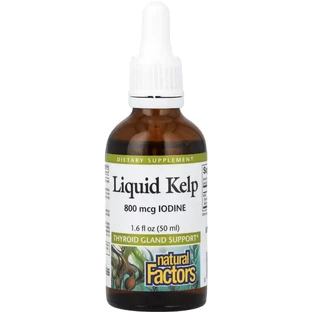 Водорості у краплях, 800 мкг, Liquid Kel, Natural Factors, 50 мл