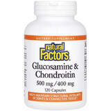 Глюкозамин и хондроитин, Glucosamine & Chondroitin, Natural Factors, 120 капсул