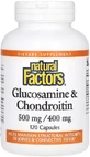 Глюкозамин и хондроитин, Glucosamine & Chondroitin, Natural Factors, 120 капсул