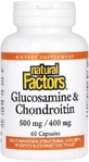 Глюкозамин и хондроитин, Glucosamine &amp; Chondroitin, Natural Factors, 60 капсул