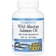 Жир дикого лосося аляски, 1000 мг, OmegaFactors, Wild Alaskan Salmon Oil, Natural Factors, 90 гелевих капсул