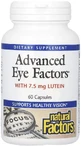 Здоровое зрение, Advanced Eye Factors, Natural Factors, 60 капсул