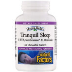 Здоровый сон, Stress-Relax, Tranquil Sleep, Natural Factors, 60 жевательных таблеток: цены и характеристики
