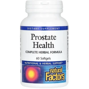 Здоровье простаты, растительная формула, Prostate Health, Natural Factors, 60 капсул