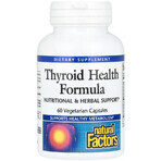 Здоров'я щитовидної залози, Thyroid Health Formula, Natural Factors, 60 вегетаріанських капсул: ціни та характеристики
