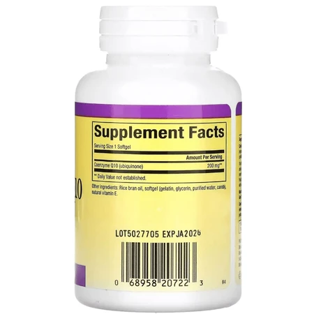 Коэнзим Q10, 200 мг, Coenzyme Q10, Natural Factors, 60 гелевых капсул: цены и характеристики