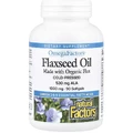 Льняное масло, 1000 мг, OmegaFactors, Flaxseed Oil, Natural Factors, 90 гелевых капсул