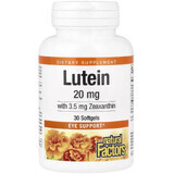 Лютеин 20 мг, Lutein, Natural Factors, 30 желатиновых капсул