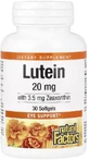 Лютеин 20 мг, Lutein, Natural Factors, 30 желатиновых капсул