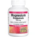 Магний Бисглицинат, 200 мг, Magnesium Bisglycinate, Natural Factors, 120 вегетарианских капсул