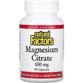 Магній цитрат, 150 мг, Magnesium Citrate, Natural Factors, 90 капсул