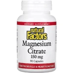 Магній цитрат, 150 мг, Magnesium Citrate, Natural Factors, 90 капсул: ціни та характеристики