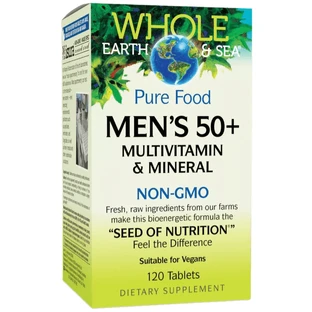 Мультивітамінний та мінеральний комплекс для чоловіків 50+, Men's 50+, Natural Factors, 120 таблеток