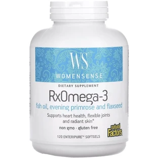 Омега-3 для жінок, WomenSense, RxOmega-3, Natural Factors, 120 гелевих капсул