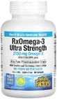 Омега-3 ультра, 2150 мг, RxOmega-3 Ultra Strength, Natural Factors, 60 гелевих капсул