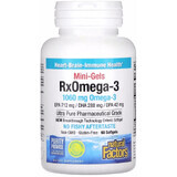 Омега-3, 1060 мг, RxOmega-3 Mini-Gels, Natural Factors, 60 мини капсул