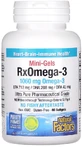 Омега-3, 1060 мг, RxOmega-3 Mini-Gels, Natural Factors, 60 міні капсул