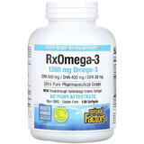 Омега-3, 1260 мг, RxOmega-3, Natural Factors, 120 гелевих капсул