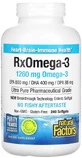Омега-3, 1260 мг, RxOmega-3, Natural Factors, 240 гелевых капсул