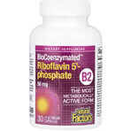 Рибофлавін 5'-фосфат, вітамін B2, 50 мг, BioCoenzymated, B2, Riboflavin 5'-Phosphate, Natural Factors, 30 вегетаріанських капсул: ціни та характеристики
