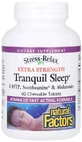 Спокойный сон, Stress-Relax, Tranquil Sleep, Extra Strength, Natural Factors, 60 жевательных таблеток