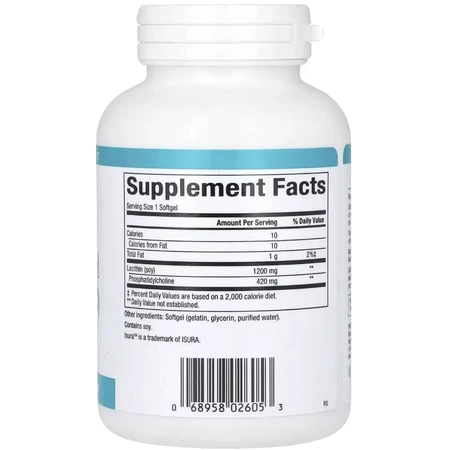 Фосфатидилхолін, 420 мг, Phosphatidyl Choline, Natural Factors, 90 гелевих капсул: ціни та характеристики