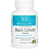 Экстракт клопогона, облегчение менопаузы, WomenSense, Black Cohosh Extract, Menopause Relief, Natural Factors, 90 вегетарианских капсул