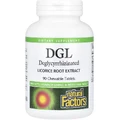 Экстракт корня солодки деглицирризинированный, DGL, Deglycyrrhizinated Licorice Root Extract, Natural Factors, 90 жевательных таблеток