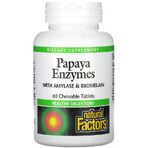 Ензими Папайї, Papaya Enzymes, Natural Factors, 60 таблеток: ціни та характеристики