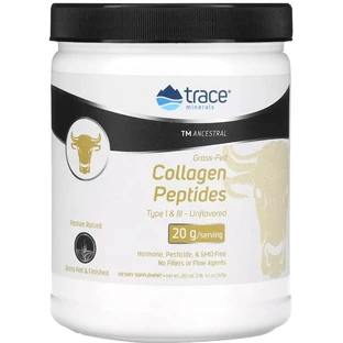Коллагеновые пептиды, Grass-Fed Collagen Peptides, Trace Minerals, 571 г