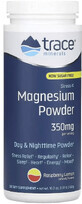 Магний, вкус малина-лимон, 350 мг, Stress-X, Magnesium Powder, Trace Minerals, 460 г