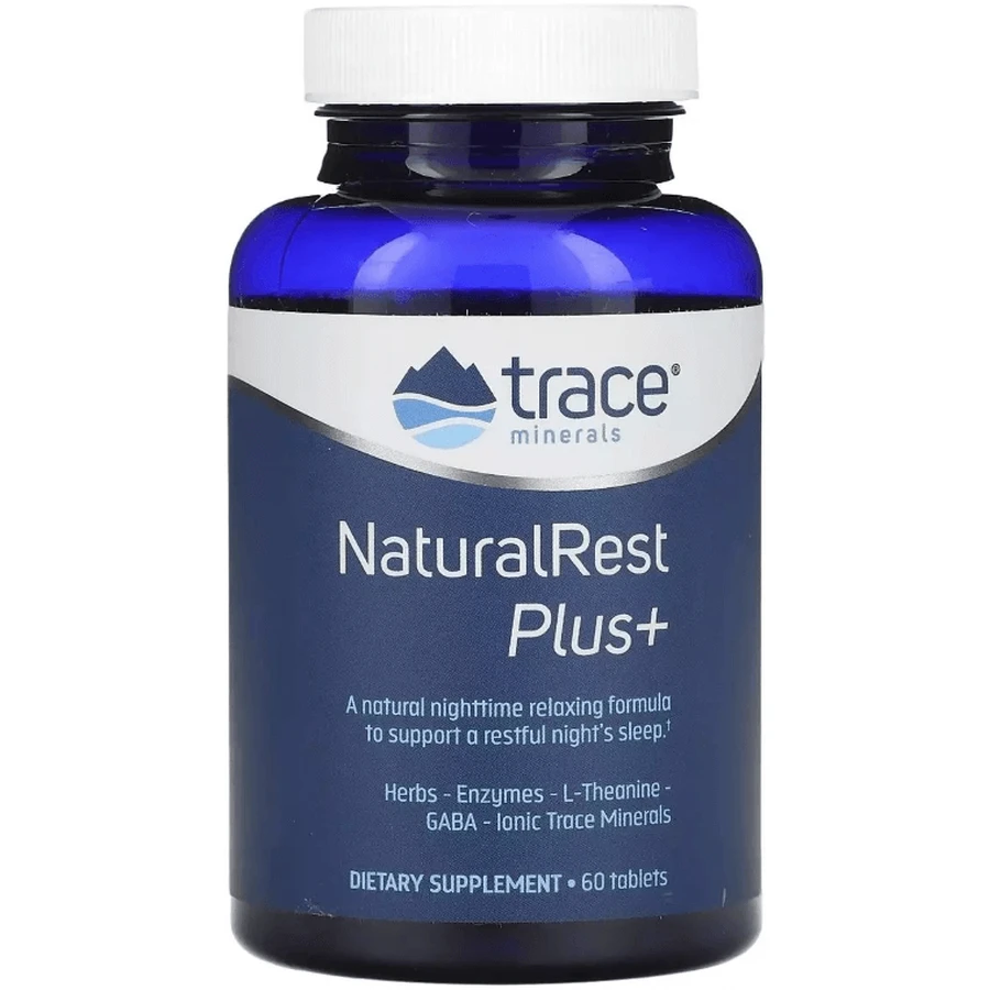 Спокойный сон и восстановление, NaturalRest Plus+, Trace Minerals, 60 таблеток: цены и характеристики
