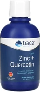 Цинк та кверцетин, смак апельсин та манго, Liquid Zinc + Quercetin, Trace Minerals, 473 мл