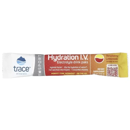 Електроліти, смак малини, Electrolyte Drink Paks, Trace Minerals, 16 пакетів: ціни та характеристики