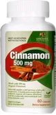 Корица, 500 мг, Cinnamon, Genceutic Naturals, 60 капсул
