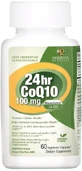 Коензим Q10, 100 мг, CoQ10, Genceutic Naturals, 60 вегетаріанських капсул