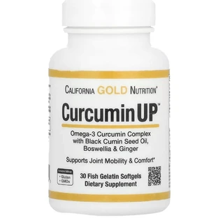 Комплекс для подвижности и комфорта суставов, CurcuminUP, California Gold Nutrition, 30 желатиновых капсул