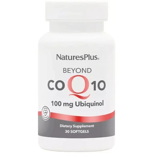 Коензим Q10, Убіхінол, 100 мг, Beyond CoQ10, Natures Plus, 30 гелевих капсул