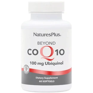 Коензим Q10, Убіхінол, 100 мг, Beyond CoQ10, Natures Plus, 60 гелевих капсул