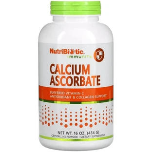 Аскорбат кальция, Immunity, Calcium Ascorbate, NutriBiotic, 454 г