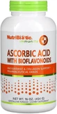 Аскорбінова кислота з біофлавоноїдами в порошку, Ascorbic Acid with Bioflavonoids, NutriBiotic, 454 г