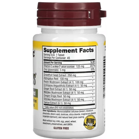 Максимальний захист із екстрактом насіння грейпфрута, DefensePlus, Maximum Strength, NutriBiotic, 45 таблеток: ціни та характеристики