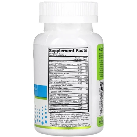 Мультивітаміни та мінерали, Essentials, Multi Vitamins & Minerals, NutriBiotic, 90 капсул: ціни та характеристики
