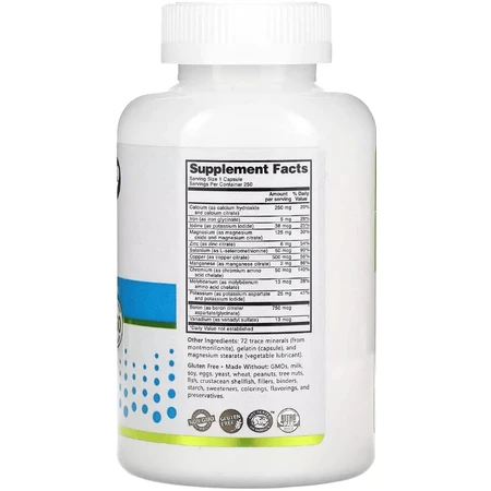 Мультиминералы, Essentials, Multi Mineral, NutriBiotic, 250 капсул: цены и характеристики