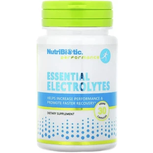Незаменимые электролиты, Essential Electrolytes, NutriBiotic, 30 вегетарианских капсул